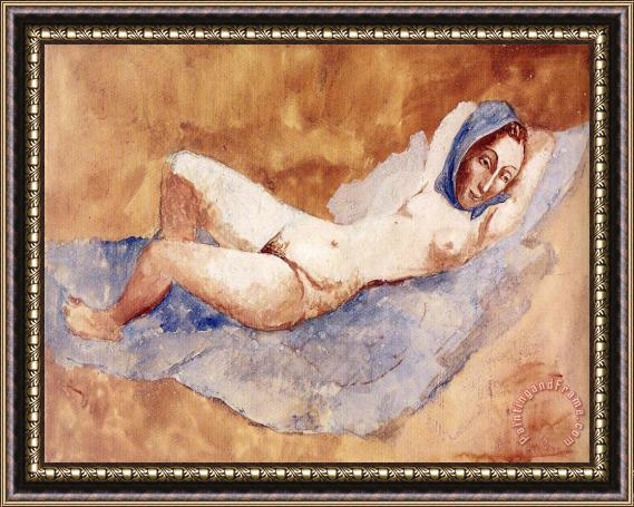 Pablo Picasso Reclining Nude Fernande 1906 Framed Painting