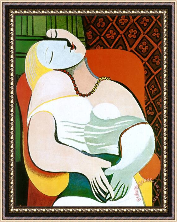 Pablo Picasso The Dream Framed Painting