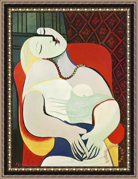 Pablo Picasso The Dream Framed Print