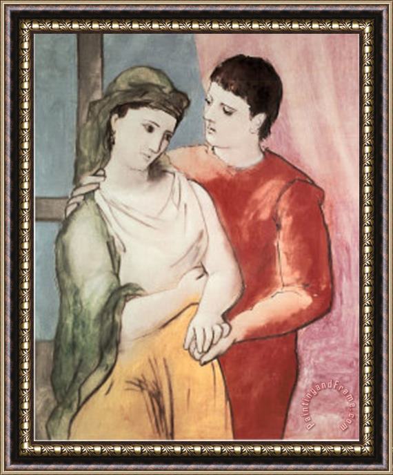 Pablo Picasso The Lovers Art Print Poster Framed Painting