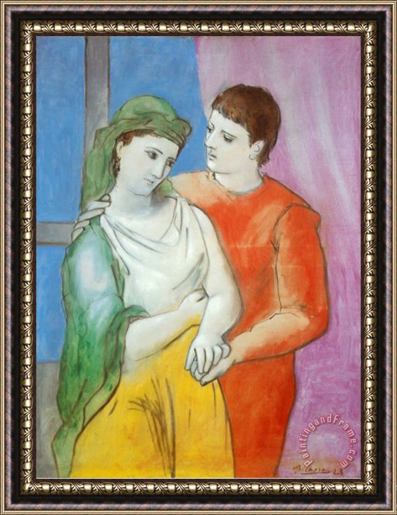Pablo Picasso The Lovers Framed Painting