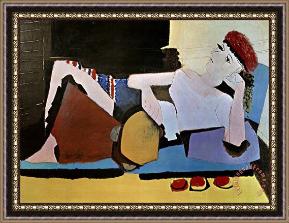 Pablo Picasso Woman with Tambourine Framed Print