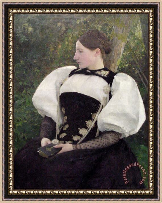 Pascal Adolphe Jean Dagnan Bouveret A Woman From Bern, Switzerland Framed Print
