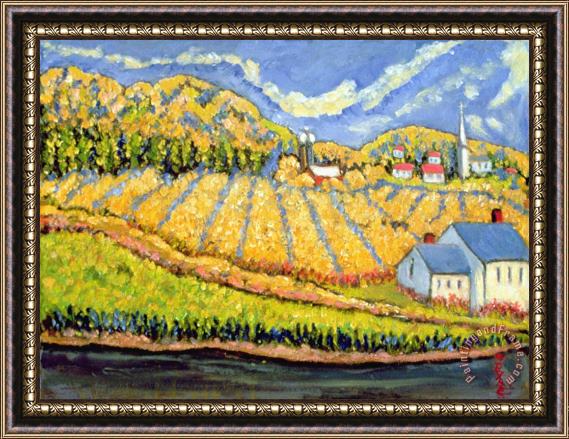 Patricia Eyre Harvest St Germain Quebec Framed Painting
