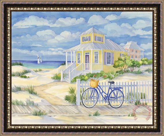 Paul Brent Beach Cruiser Cottage II Framed Painting