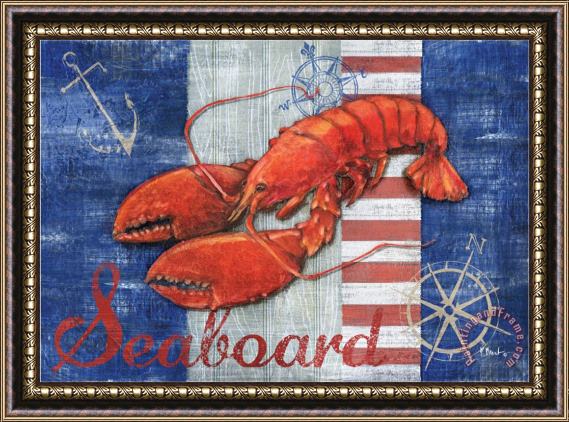 Paul Brent Maritime Lobster Framed Print