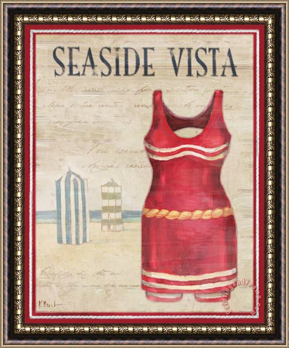 Paul Brent Seaside Vista Framed Painting