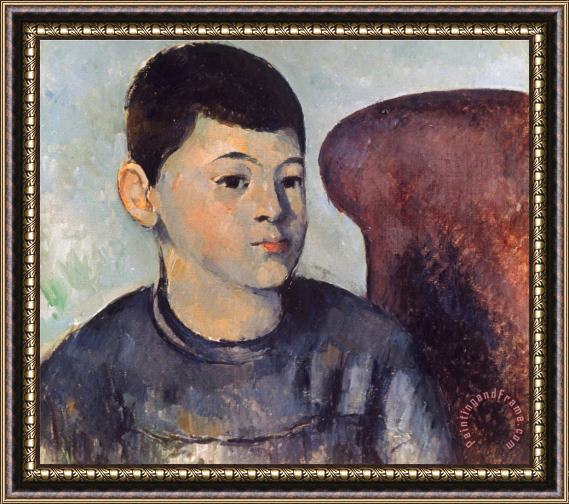 Paul Cezanne Cezanne Portrait of Son Framed Painting
