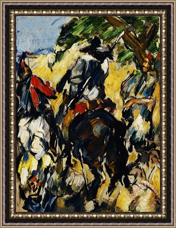 Paul Cezanne Don Quixote Back View Framed Painting
