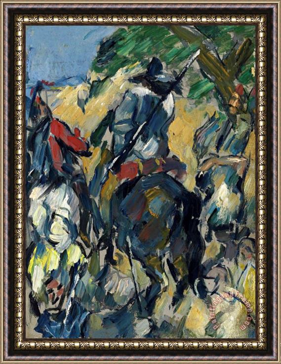 Paul Cezanne Don Quixote View From The Back C 1875 Framed Print