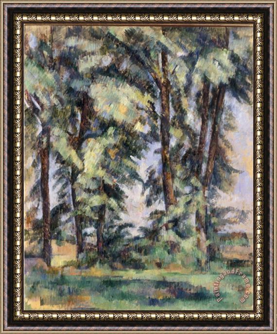 Paul Cezanne Grands Arbres Au Jas De Bouffan C 1890 Framed Painting