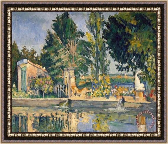 Paul Cezanne Jas De Bouffan The Pool C 1876 Framed Painting
