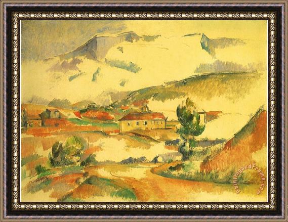 Paul Cezanne Mont Sainte Victoire 1887 Framed Painting