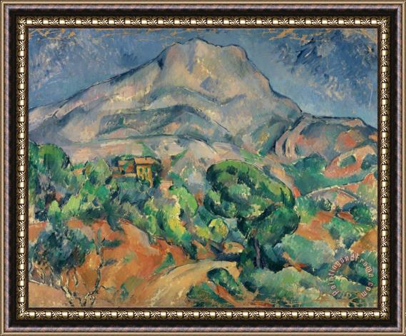 Paul Cezanne Mount Saint Victoire Framed Painting