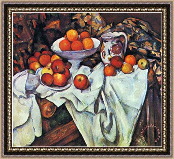 Paul Cezanne Pommes Et Oranges Framed Print