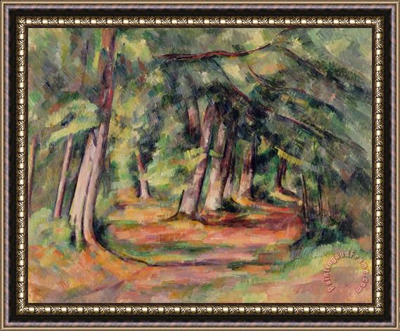 Paul Cezanne Pres du Jas de Bouffan Framed Painting