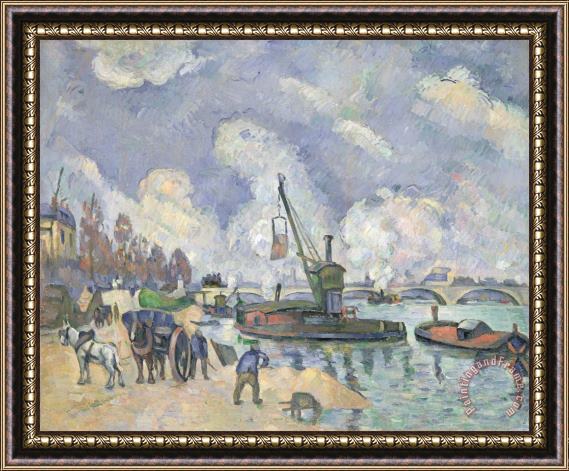 Paul Cezanne Quai de Bercy Paris Framed Print