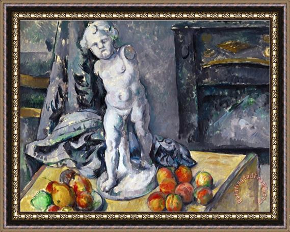 Paul Cezanne Still Life with Statuette 1894 5 Framed Painting