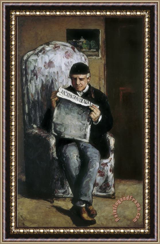 Paul Cezanne The Artist S Father Framed Print