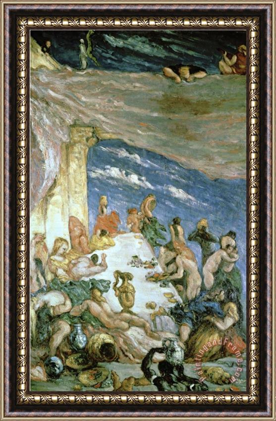 Paul Cezanne The Orgy C 1866 68 Oil on Canvas Framed Print