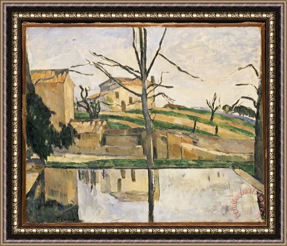Paul Cezanne The Pool at Jas De Bouffan C 1878 Framed Painting