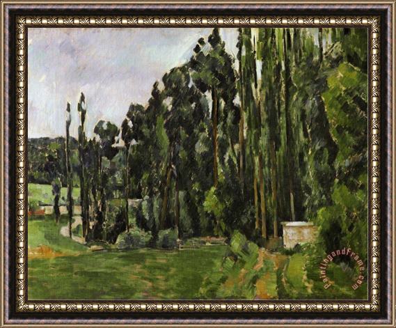 Paul Cezanne The Poplars 1879 1882 Framed Print