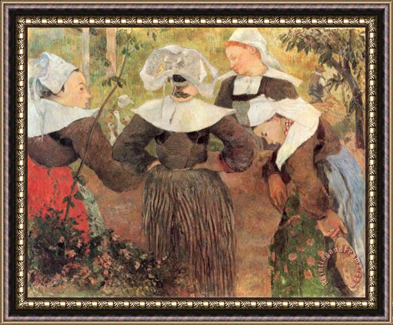 Paul Gauguin Four Breton Women Framed Print