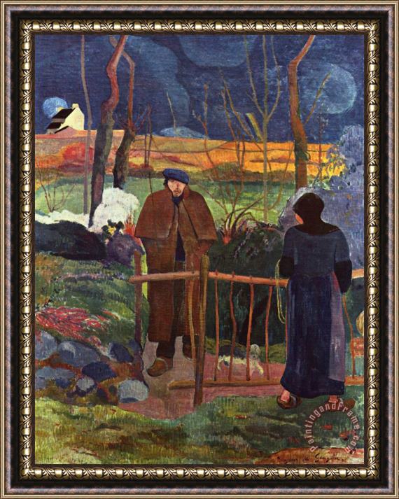 Paul Gauguin Guten Morgen Herr Gauguin Framed Print