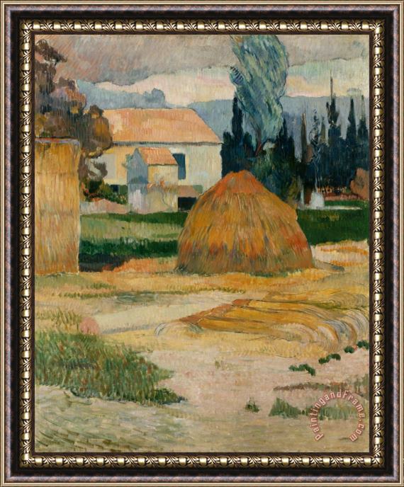 Paul Gauguin Landscape Near Arles Framed Painting