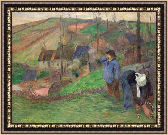 Paul Gauguin Landscape of Brittany Framed Print