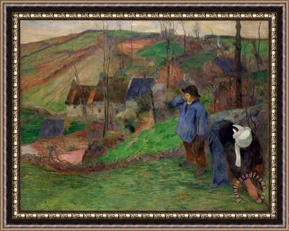 Paul Gauguin Landscape of Brittany Framed Print