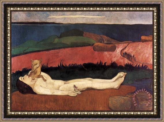 Paul Gauguin Loss of Virginity Framed Print