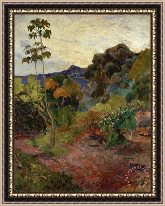 Paul Gauguin Martinique Landscape Framed Print