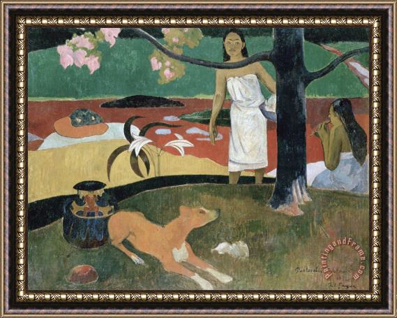 Paul Gauguin Pastorales Tahitiennes Framed Print