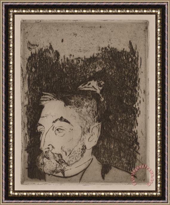 Paul Gauguin Portrait of Stephane Mallarme Framed Print