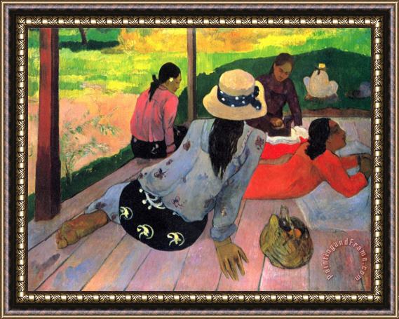 Paul Gauguin The Midday Nap Framed Print