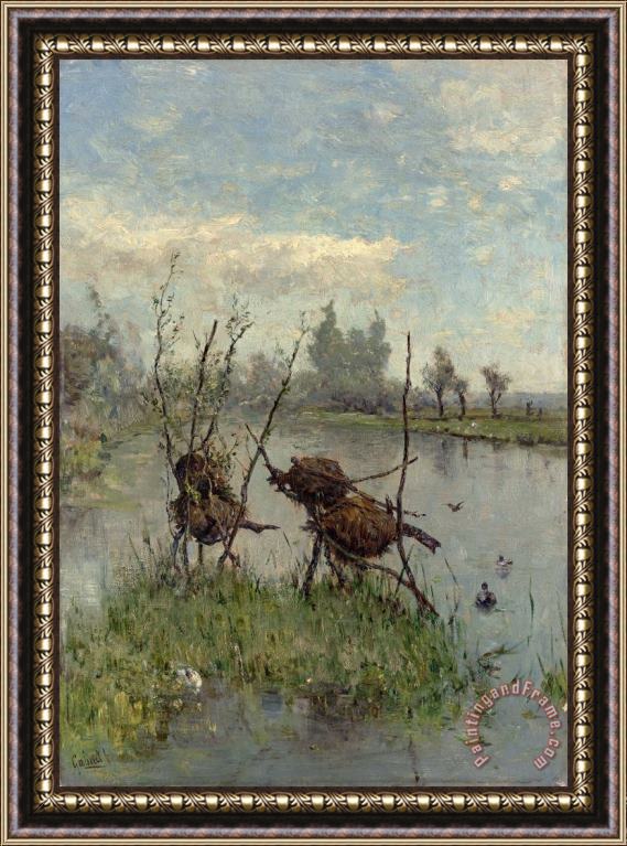 Paul Joseph Constantin Gabriel Ducks' Nests Framed Painting