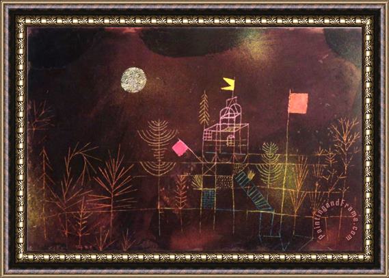 Paul Klee Flagged Pavilion Framed Print