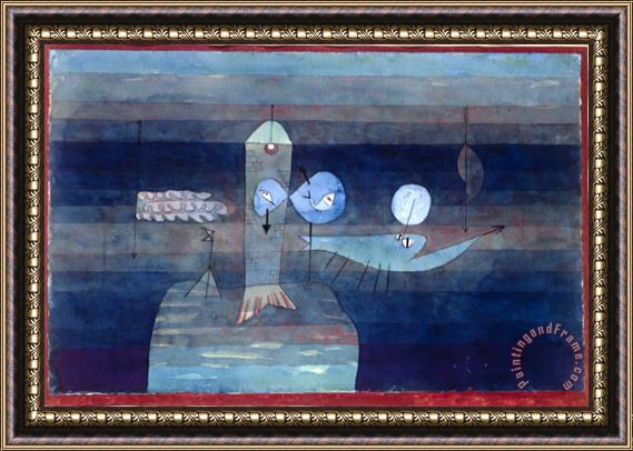 Paul Klee Good Place for Fish 1922 Framed Print