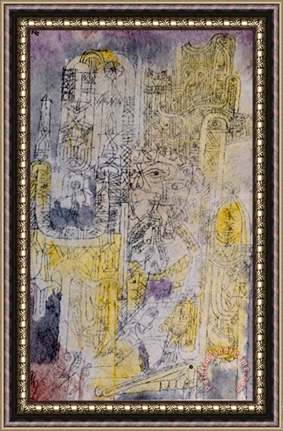 Paul Klee Gothic Rococo 1919 Framed Print