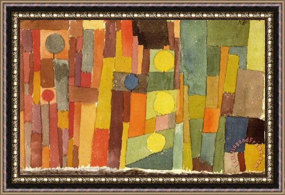 Paul Klee In The Style of Kairouan 1914 Framed Painting