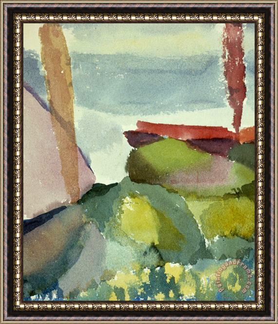 Paul Klee The Seaside in The Rain See Ufer Bei Regen Framed Painting