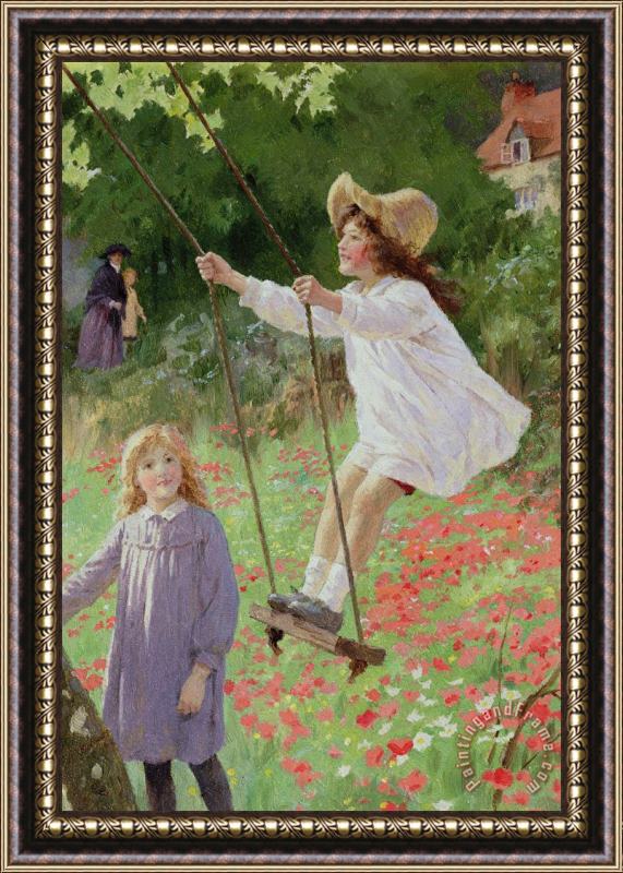 Percy Tarrant The Swing Framed Painting