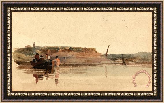 Peter de Wint The Ferry Framed Painting