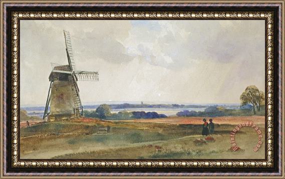 Peter de Wint The Windmill Framed Painting