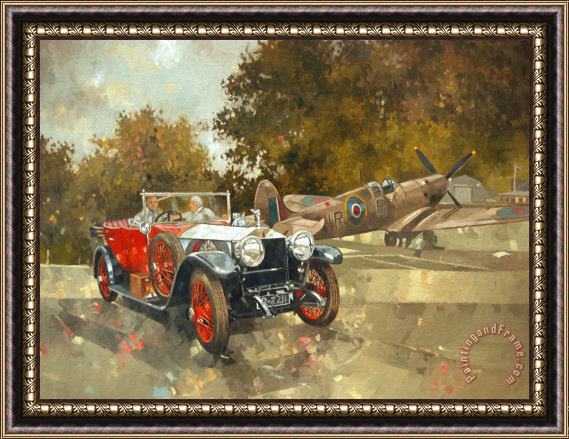 Peter Miller Ghost and Spitfire Framed Painting