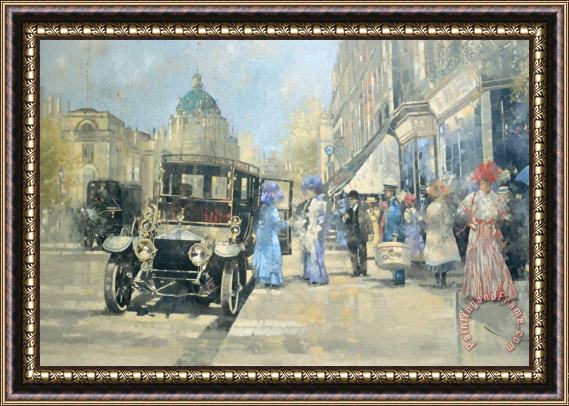 Peter Miller Shopping in Style Framed Painting