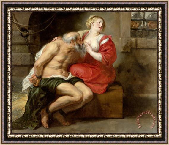 Peter Paul Rubens Cimon And Pero Framed Painting