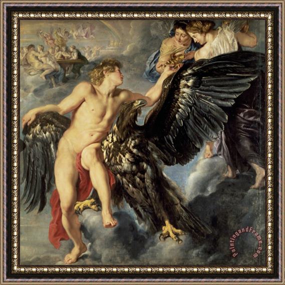 Peter Paul Rubens The Kidnapping of Ganymede Framed Painting