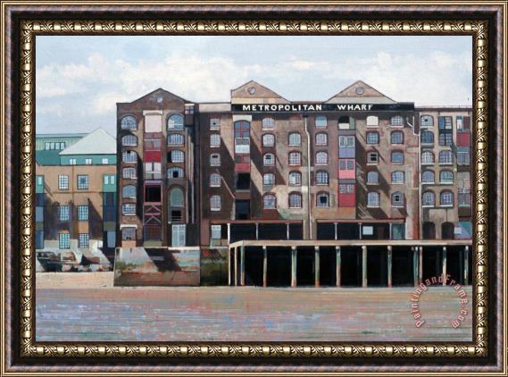 Peter Wilson Metropolitan Wharf Framed Painting